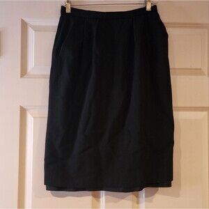 JH Collectibles 100% pure wool black lined dress Pencil skirt size 10